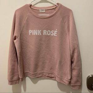 Pink Rosé Crewneck Long Sleeve